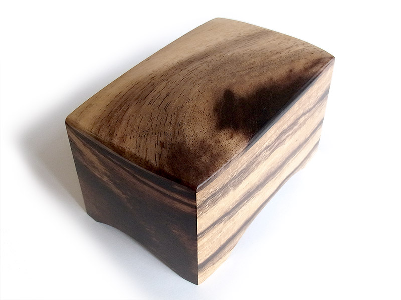 s0276　黒柿オルゴール(蓋なし)