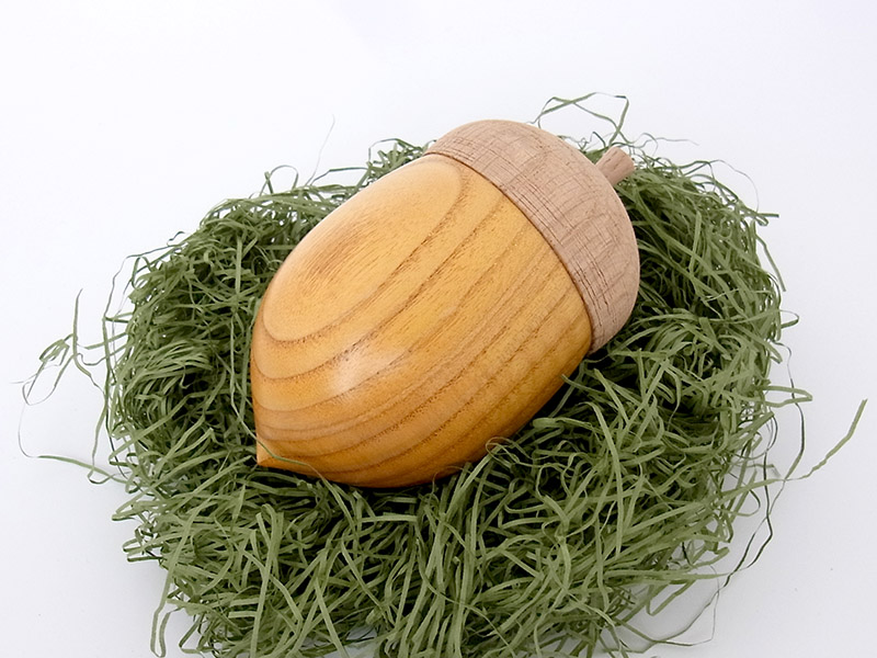 どんぐり丸オルゴール（うるし）「虹の彼方に」