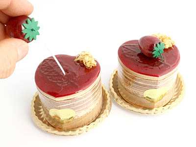 ha199　濃厚ゼリーいちご（ハート）ケーキオルゴール