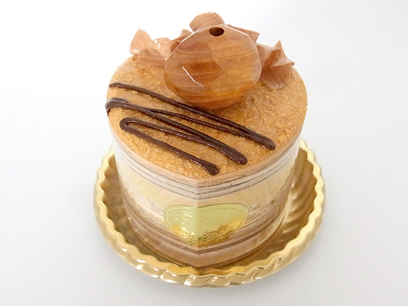 ha239　モンブラン（ハート）ケーキオルゴール