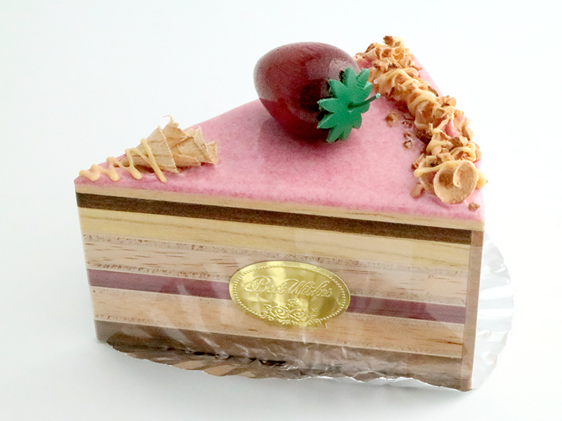 sa122　ホワイトチョコにいちごショートケーキオルゴール