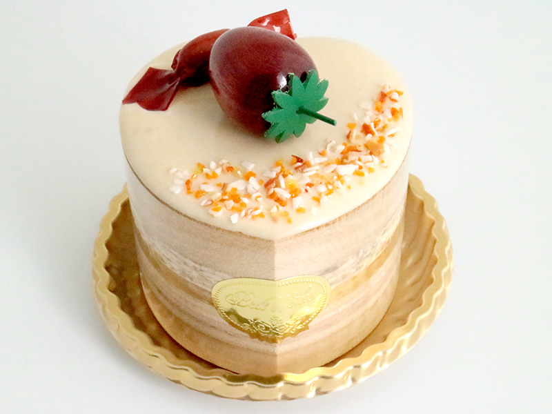 ha266　キャンディといちご（ハート）ケーキオルゴール
